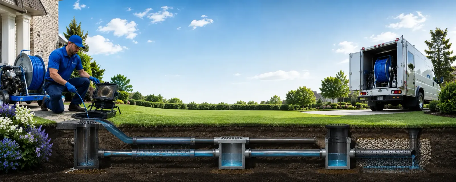 Outdoor drain cleaning information for Moundville, AL
